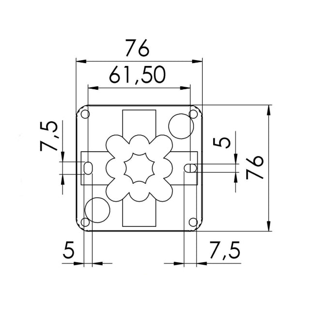 Wiska - COMBI 108/5 BK (BLACK) Junction Box - 10061998