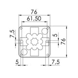 Wiska - COMBI 108/5 BK (BLACK) Junction Box - 10061998