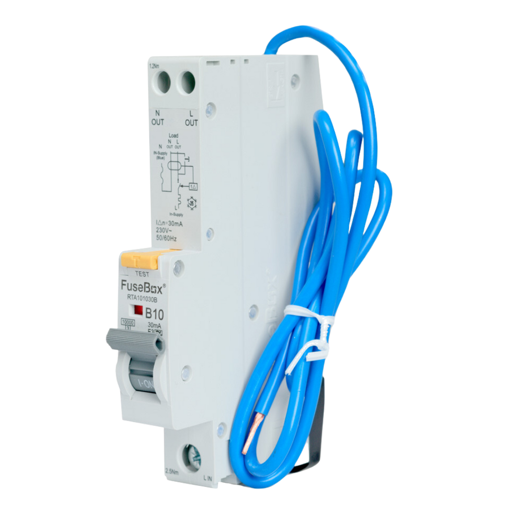 Fusebox - 10A 10kA 30mA B Curve Type A RCBO RTA101030B