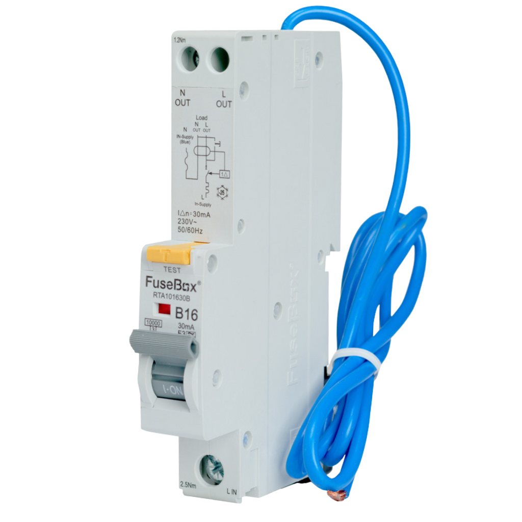 Fusebox - 16A 10kA 30mA B Curve Type A RCBO RTA101630B