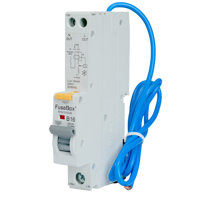 Fusebox - 16A 10kA 30mA B Curve Type A RCBO RTA101630B