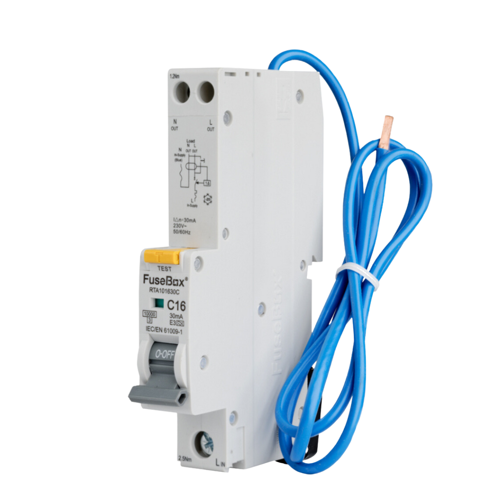 Fusebox - 16A 10kA 30mA C Curve Type A RCBO RTA101630C