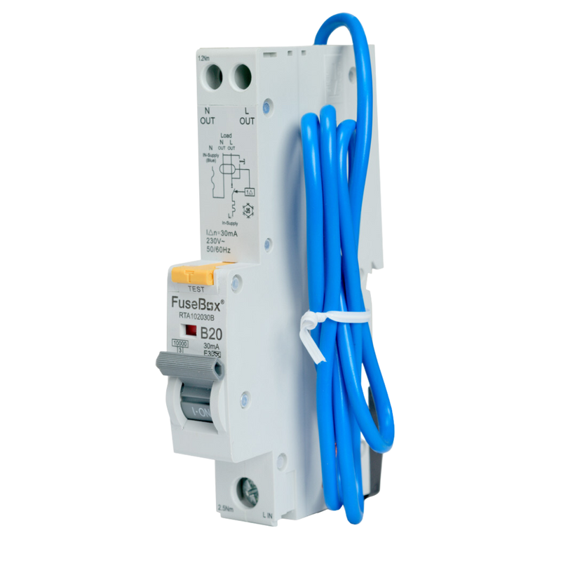 Fusebox - 20A 10kA 30mA B Curve Type A RCBO RTA102030B