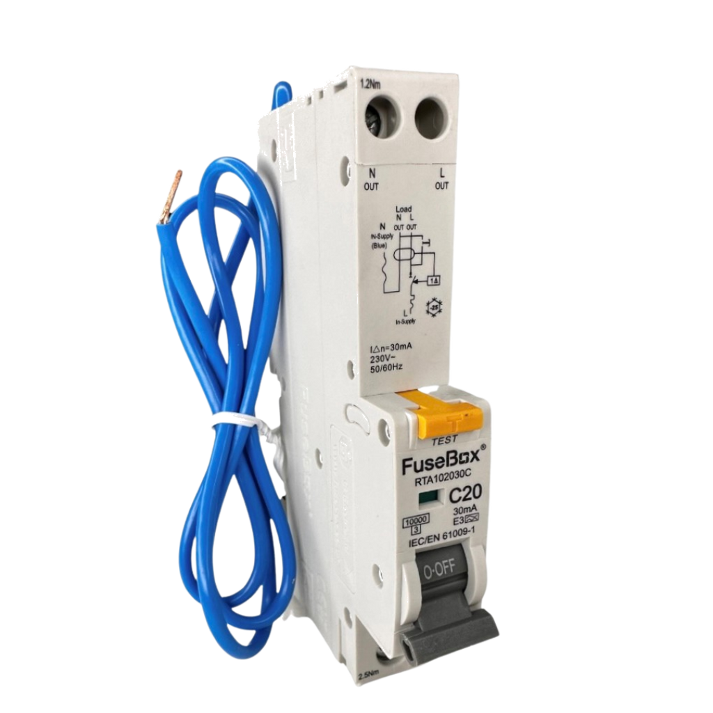 Fusebox - 20A 10kA 30mA C Curve Type A RCBO RTA102030C