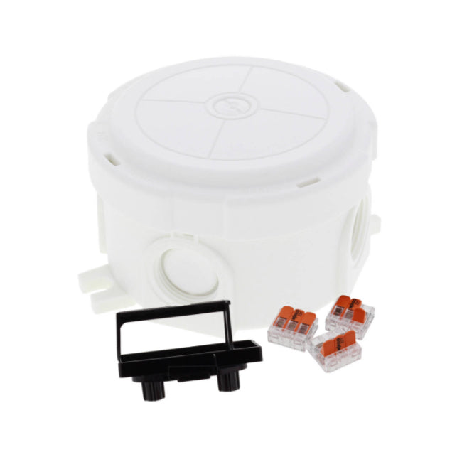 Wiska - COMBI 304 WH (WHITE), 3 x WAGO 221-413 Junction Box - 10110637