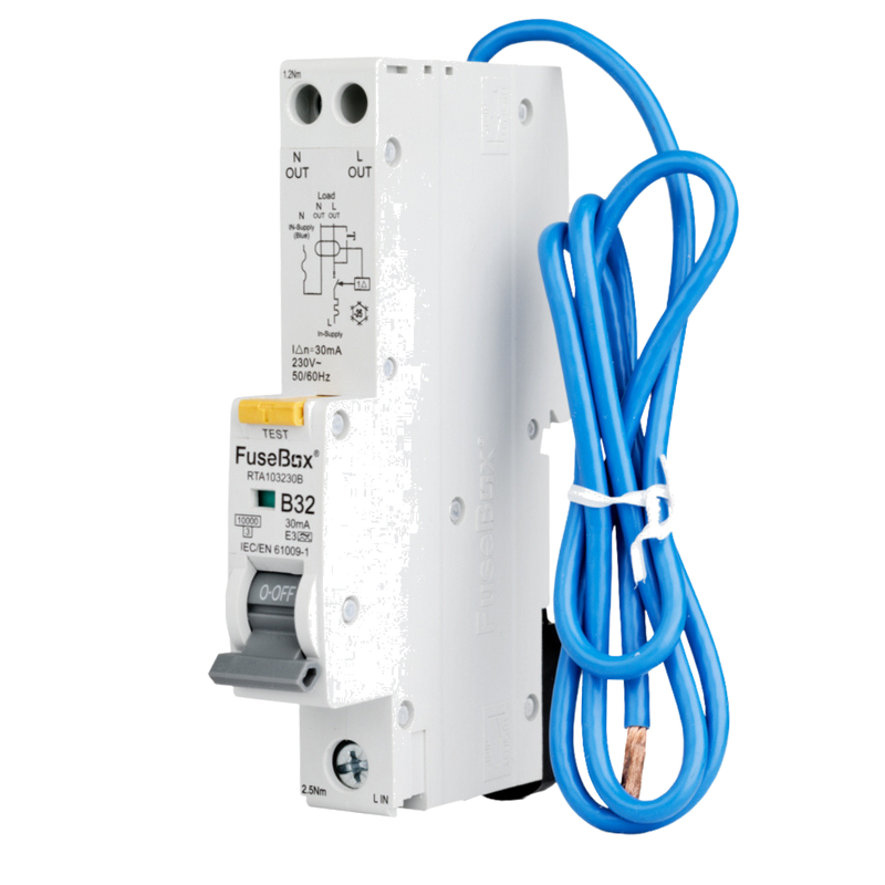 Fusebox - 32A 10kA 30mA B Curve Type A RCBO RTA103230B