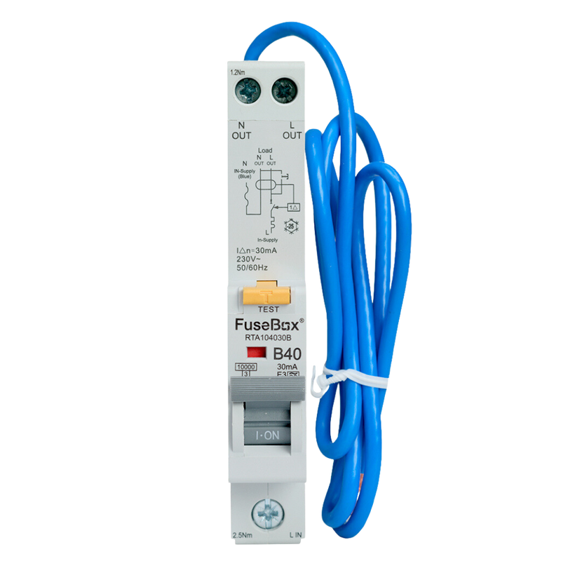 Fusebox - 40A 10kA 30mA B Curve Type A RCBO RTA104030B