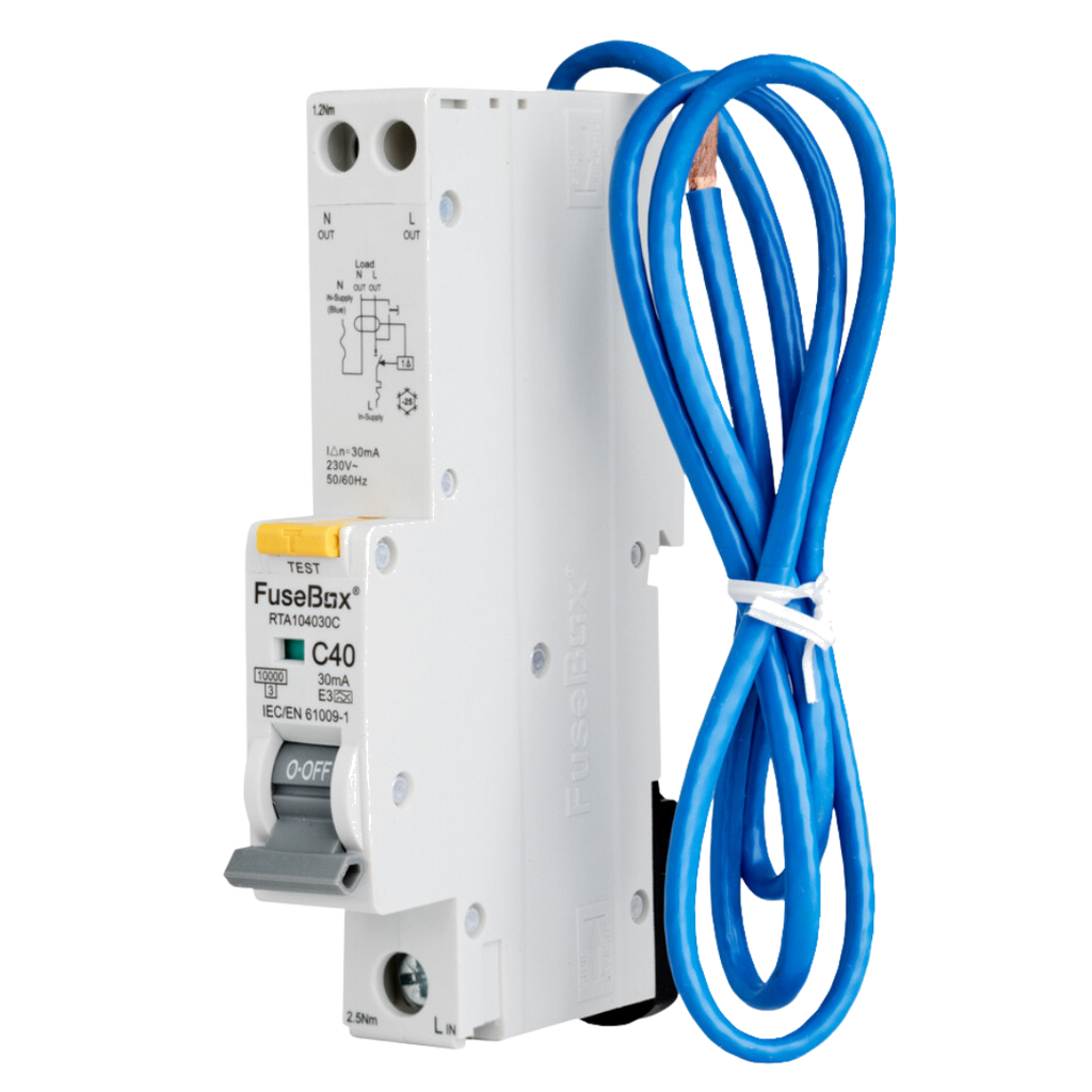 Fusebox - 40A 10kA 30mA C Curve Type A RCBO RTA104030C