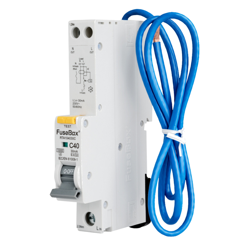 Fusebox - 40A 10kA 30mA C Curve Type A RCBO RTA104030C