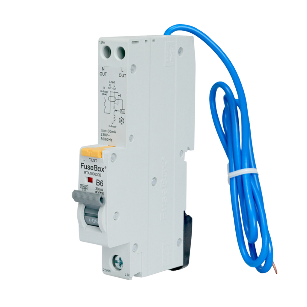 Fusebox - 6A 10kA 30mA B Curve Type A RCBO RTA100630B