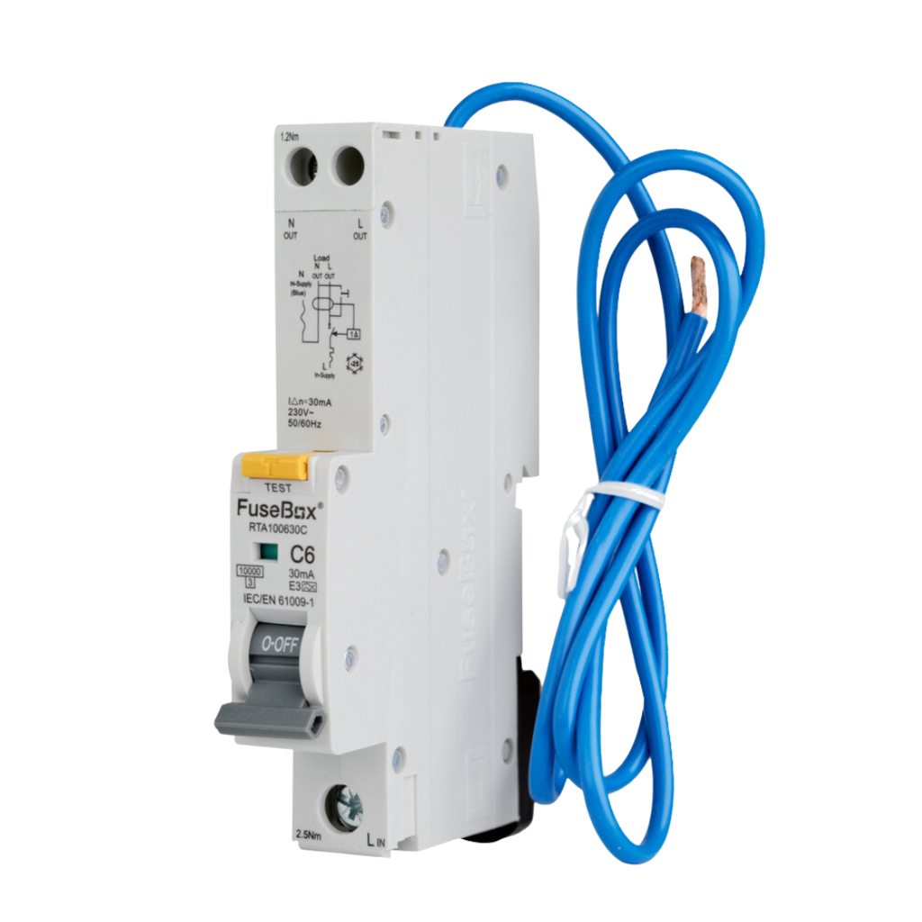 Fusebox - 6A 10kA 30mA C Curve Type A RCBO RTA100630C