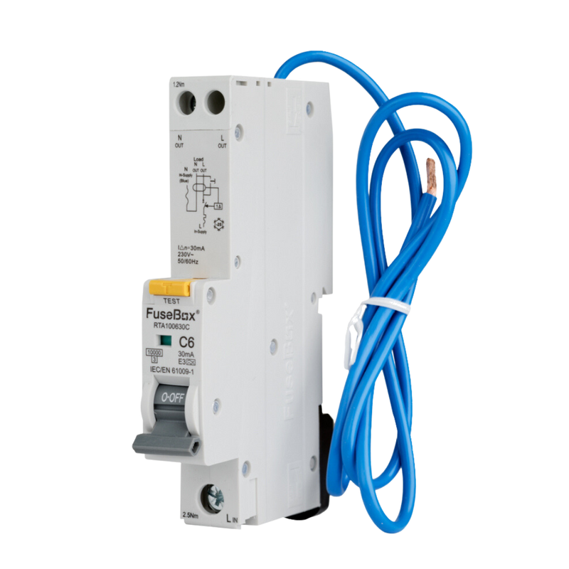 Fusebox - 6A 10kA 30mA C Curve Type A RCBO RTA100630C
