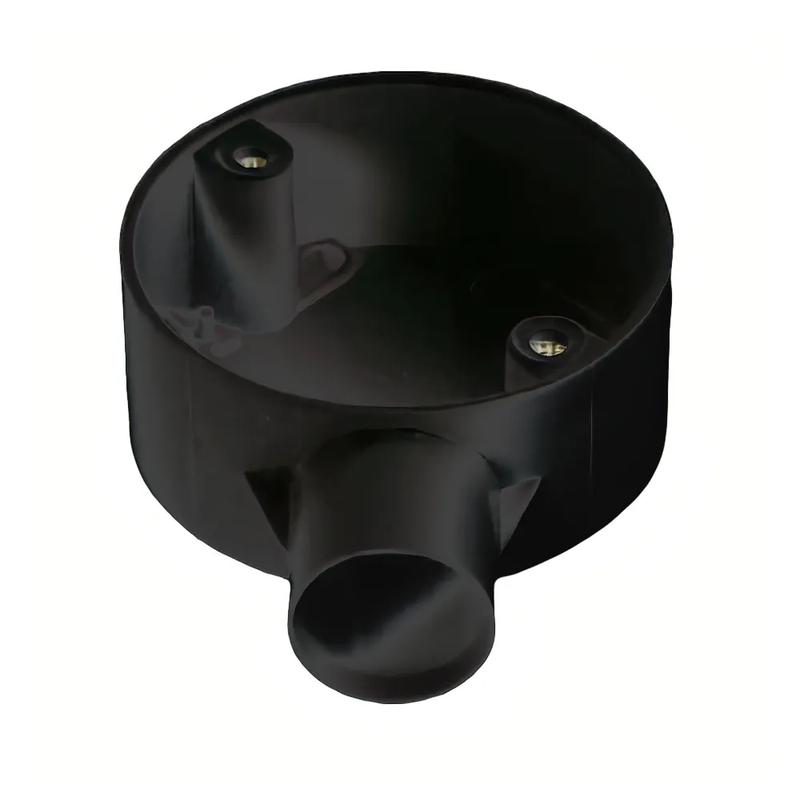 Falcon Trunking - 20mm PVC Conduit 1 Way Terminal Box Black 1S/20B