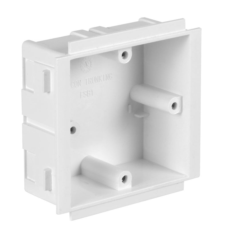 Falcon Trunking - Dado 170mm x 50mm Single Outlet Box FSB/1