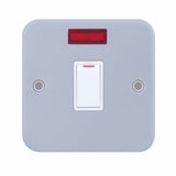 Selectric - LG220NMB - 20A DP Switch Metal Clad - 1 Gang with Neon