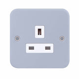 Selectric - LG9143MB - 13A Socket Outlet Metal Clad - 1 Gang Unswitched