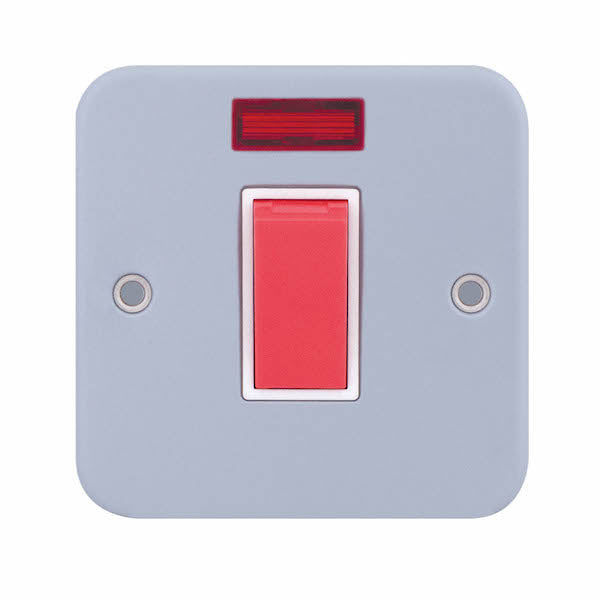 Selectric - LG951NMB - 45A DP Switch Metal Clad - 1 Gang with Neon