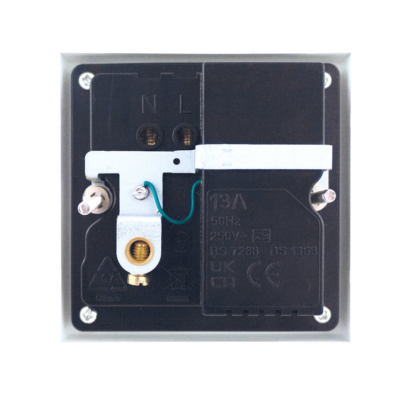 Selectric - LGRCD-1 - 13A RCD Socket Outlet - 1 Gang DP Switched - (Passive / Latching) Type A