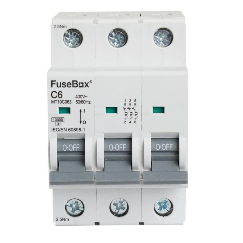 FuseBox - Triple Pole Type C 10kA MCB