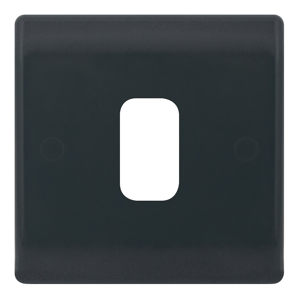 Selectric - Part M Smooth Grey 1 Aperture Modular Plate SSL611