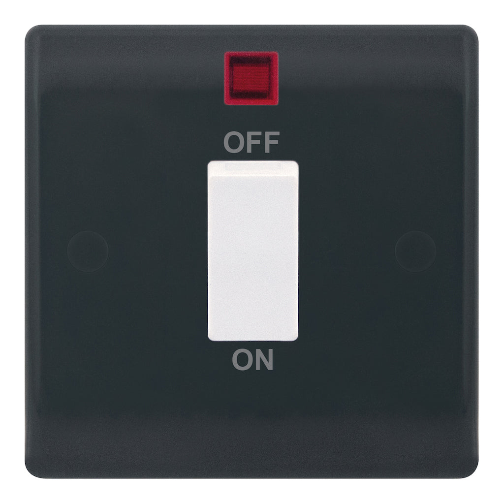 Selectric - SSL623 - 45A DP Switch - White Rocker with Neon - Part M