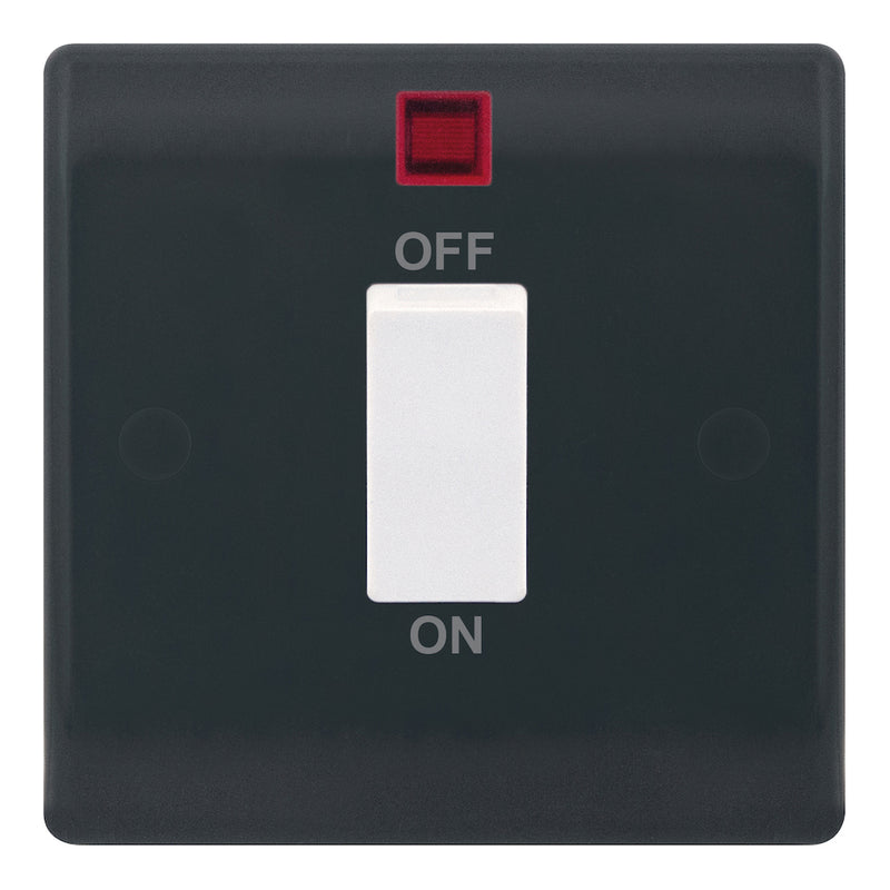 Selectric - SSL623 - 45A DP Switch - White Rocker with Neon - Part M