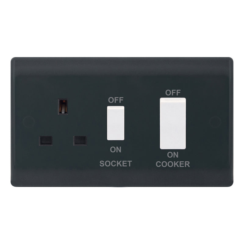 Selectric - Part M Smooth Grey 45A Cooker Unit  SSL632