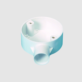 Falcon Trunking - 25mm PVC Conduit 1 Way Terminal Box White 1S/25