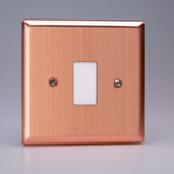 Varilight - Urban Brushed Copper 1 Gang PowerGrid Plate Including Yoke  XYPGY1.BC