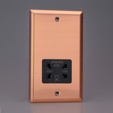 Varilight - Urban Brushed Copper Dual Voltage Shaver Socket 230V/115V  XYSSB.BC