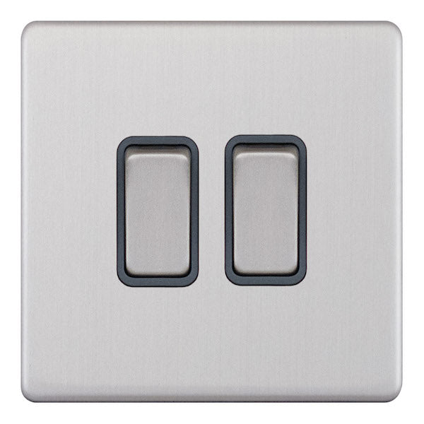 Selectric - Screwless 2 Gang 2 Way Switch 5MPLUS