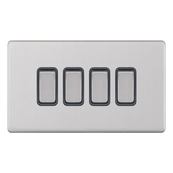 Selectric - Screwless 4 Gang 2 Way Switch 5MPLUS
