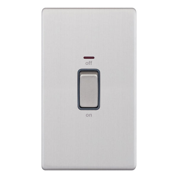 Selectric - 45 Amp DP 2 Gang Switch with LED Neon 5MPLUS