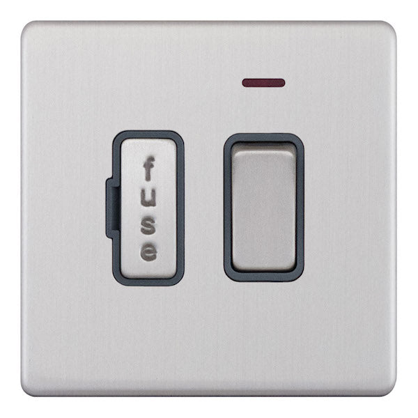 Selectric - Screwless 13 Amp Fused Connection Unit With Neon - Switched 5MPLUS