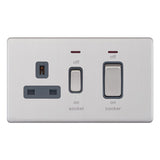 Selectric - Screwless 45 Amp Cooker Unit with 13 Amp Switched Socket & LED Neons - 5MPLUS