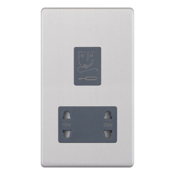 Selectric - Screwless Dual Voltage Shaver Socket – 115V & 230V Output 5MPLUS