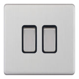Selectric - Screwless 2 Gang 2 Way Switch 5MPLUS