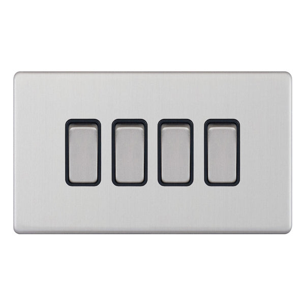 Selectric - Screwless 4 Gang 2 Way Switch 5MPLUS