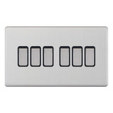 Selectric - Screwless 6 Gang 2 Way Switch 5MPLUS