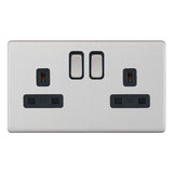 Selectric - Screwless 2 Gang 13A Socket 5MPLUS