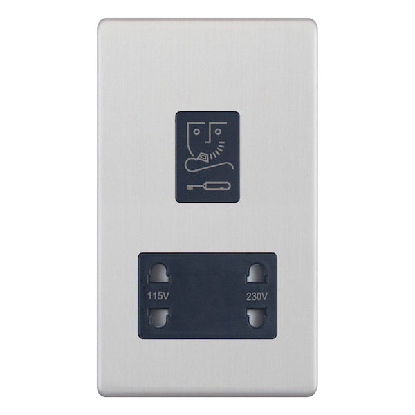 Selectric - Screwless Dual Voltage Shaver Socket – 115V & 230V Output 5MPLUS