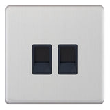 Selectric - Screwless 2 Gang RJ45 Data Socket 5MPLUS