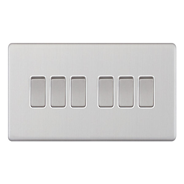 Selectric - Screwless 6 Gang 2 Way Switch 5MPLUS