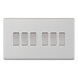 Selectric - Screwless 6 Gang 2 Way Switch 5MPLUS