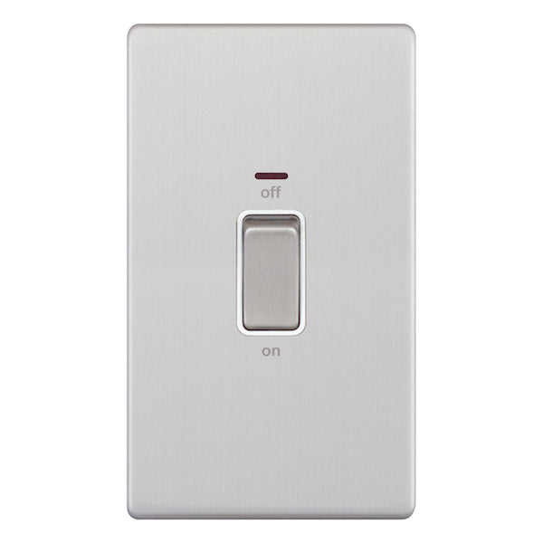 Selectric - 45 Amp DP 2 Gang Switch with LED Neon 5MPLUS