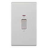 Selectric - 45 Amp DP 2 Gang Switch with LED Neon 5MPLUS
