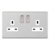 Selectric - Screwless 2 Gang 13A Socket 5MPLUS