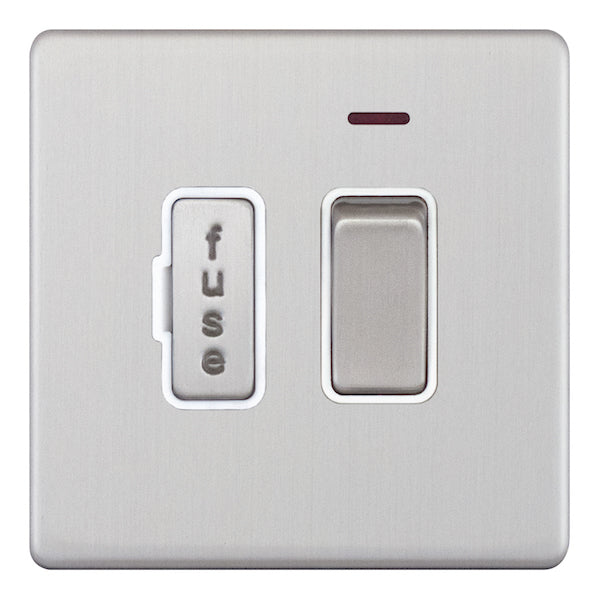 Selectric - Screwless 13 Amp Fused Connection Unit With Neon - Switched 5MPLUS