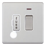 Selectric - Screwless 13A Fused Connection Unit With Neon & Flex Outlet - Switched 5MPLUS