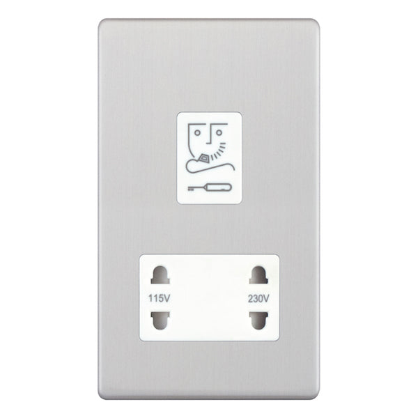 Selectric - Screwless Dual Voltage Shaver Socket – 115V & 230V Output 5MPLUS